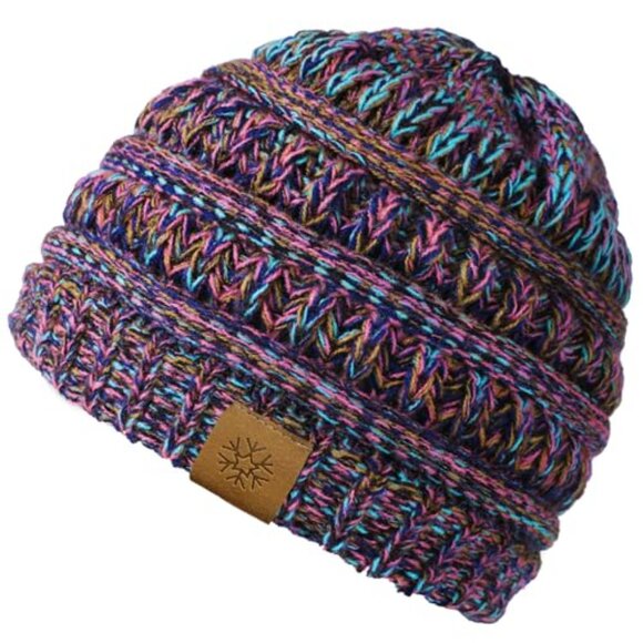 Chunky Cable Knit Beanie Winter Hat Soft Warm Slouchy Fit Chic Casual - Picture 2 of 8